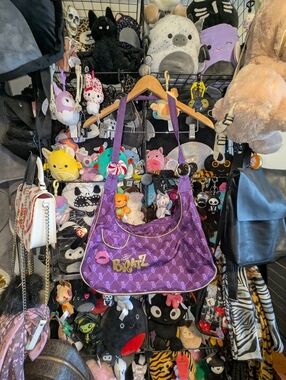 Bratz Purple Monogram Shoulder Bag Y2K